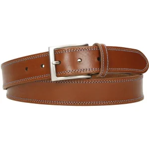 Cinturón De Piel Dos Costuras GS