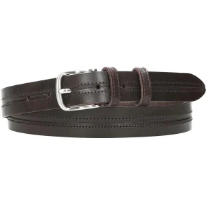 Cinturón De Piel Raya Fina GS
