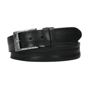 Cinturón De Piel Arrugada Hombre